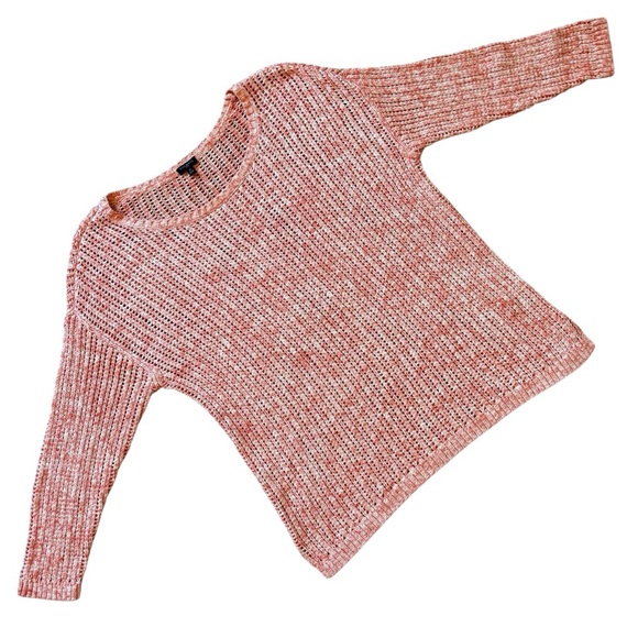 Talbots Sweaters - Talbots Women's Rose Pink Knit 3/4 Sleeve Open Knit Sweater size 1x
